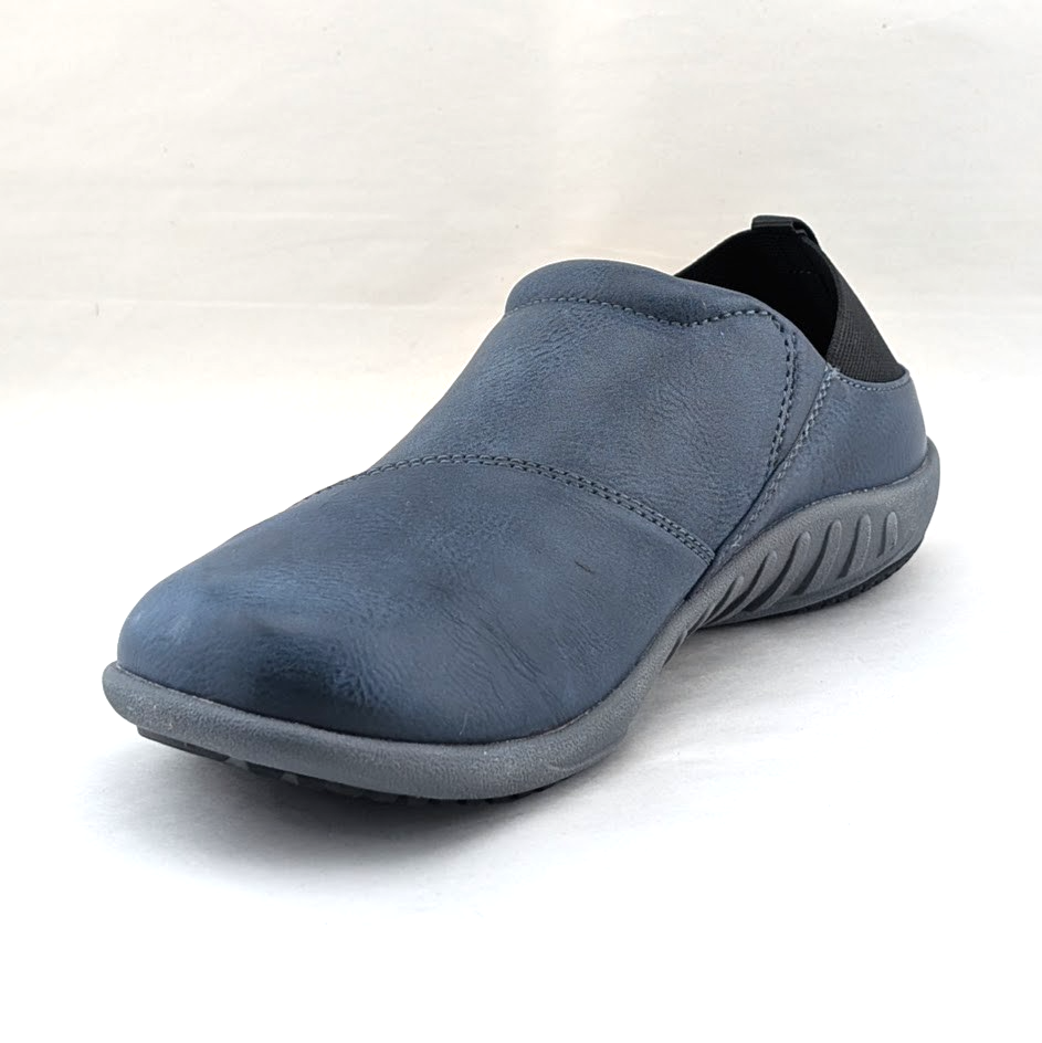 Spenco Brooklyn Womens US 5.5 Navy Orthotic Convertible Slip-On Clogs Shoes Spenco