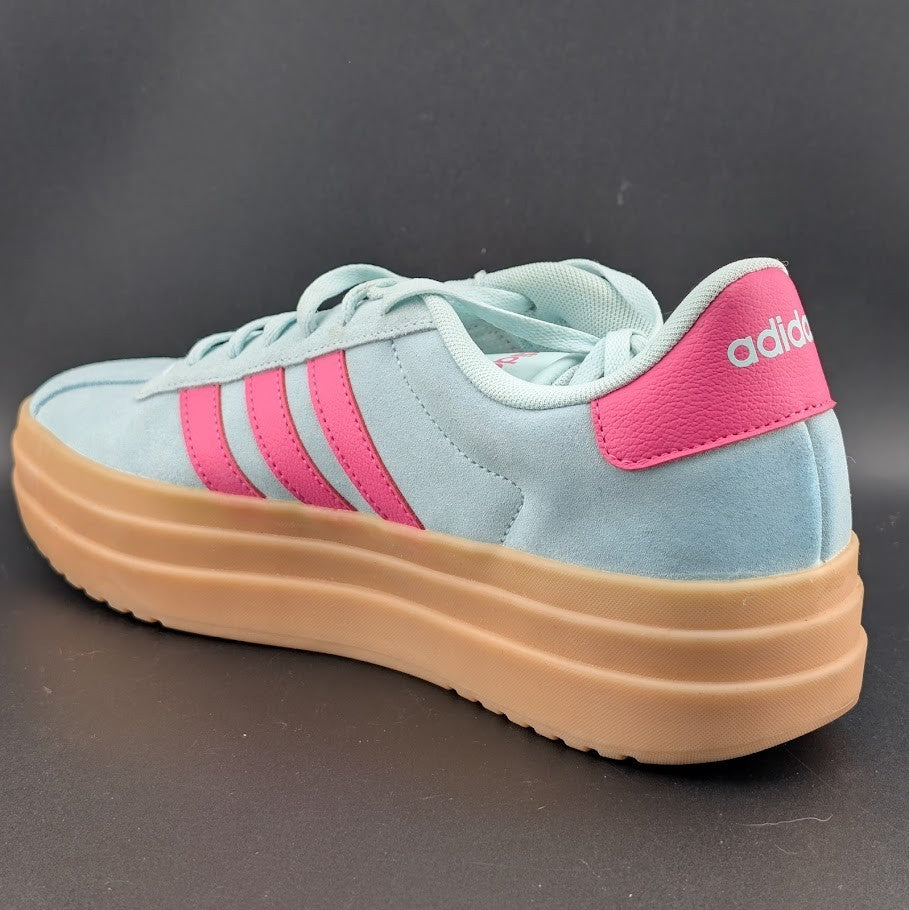 adidas Women's Size 10 'VL Court Bold' Sneaker Style JP7628 FRESH Halo Mint/Pink adidas