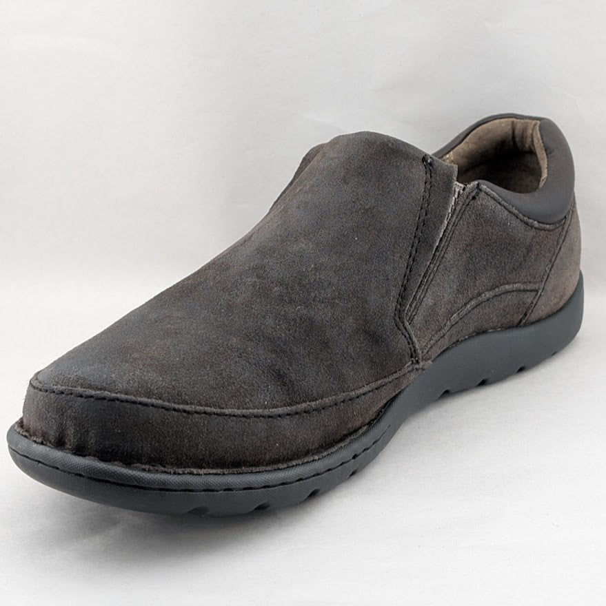 Born Nigel Mens Size 9.5 Dark Brown Leather Slip On Casual Loafer Shoes H48222 Born