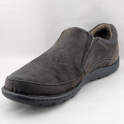 Born Nigel Mens Size 9.5 Dark Brown Leather Slip On Casual Loafer Shoes H48222 Born