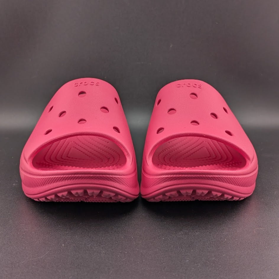 Crocs BAE Slides Slip On Platform Sandals/Slide DRAGON FRUIT PINK w Sz. 7 - NEW Crocs