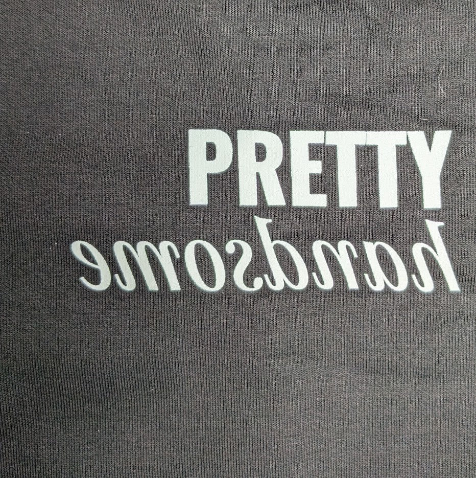Wildfang Sweatshirt~Womens Oversized Size Medium Black Nonbinary Pretty Handsome Wildfang