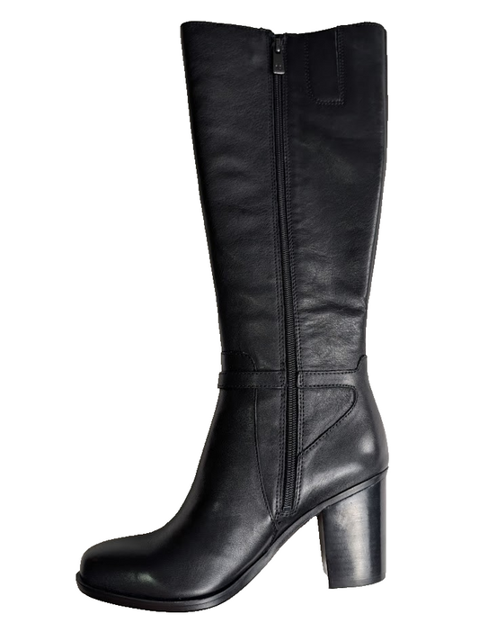🌻Women's Size 7 Naturalizer Heritage Brand "Kalina" Tall Black Leather Boot Naturalizer
