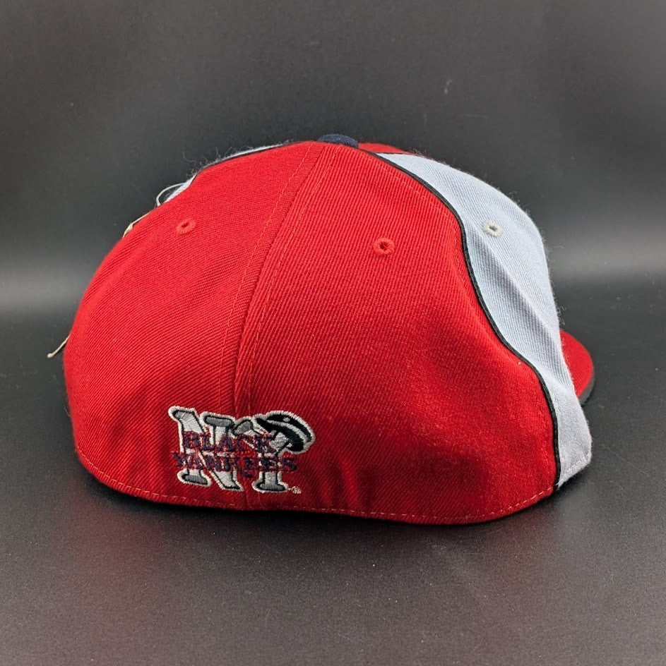 Black Yankees Negro Leagues Baseball Hat Red/Gray~Size 7 3/4~ XL Head J- Head