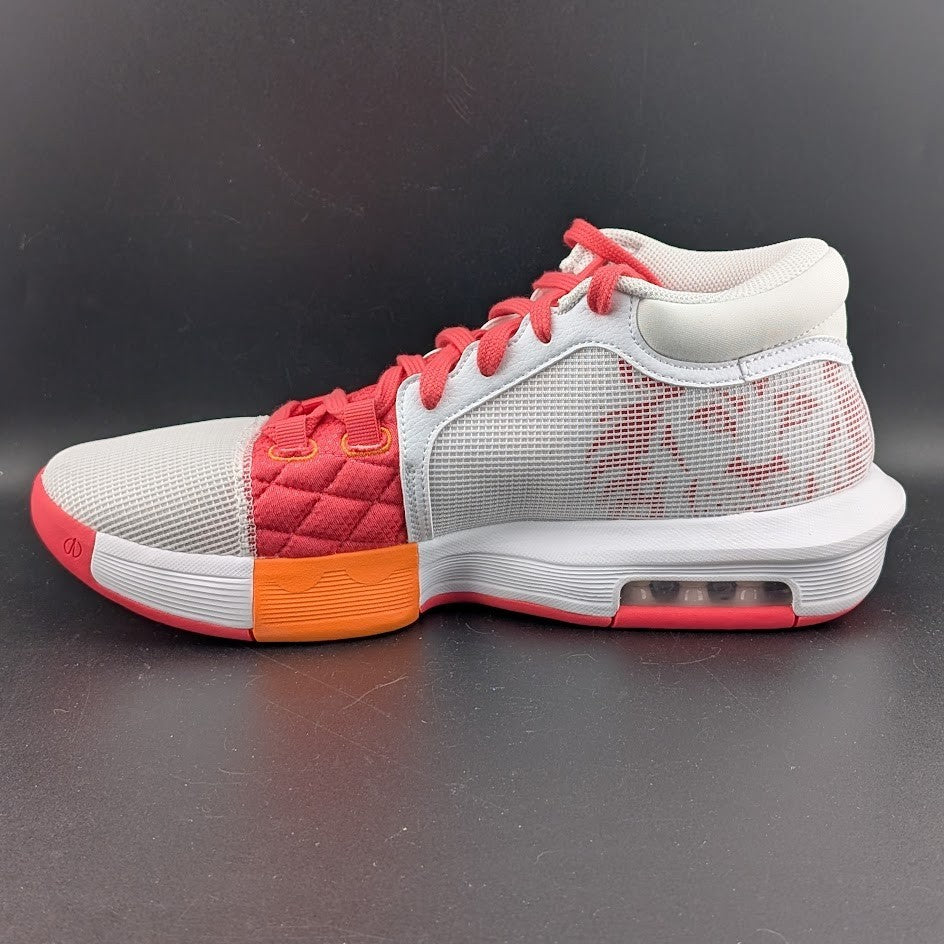 Nike LeBron Witness 8 Shoes Mens Size 8 White/Mandarin/Rose **Runs Small Nike