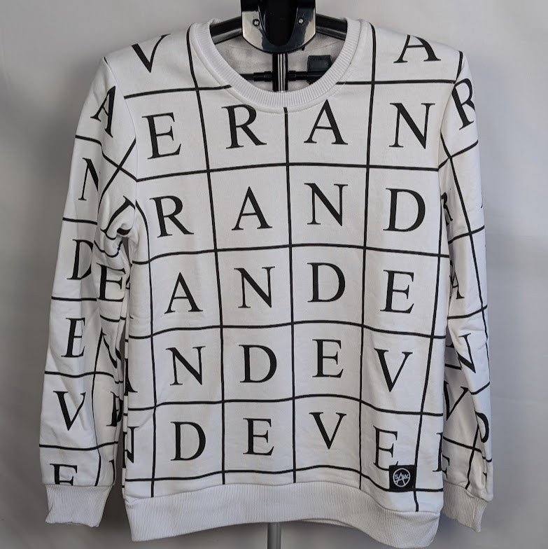 Saw Clothing Couture Men's Size Small Sweatshirt~White Letter Box ~ AndEver SAW Clothing