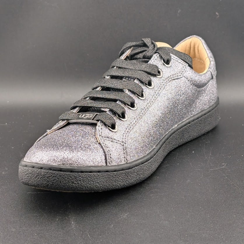 UGG Milo Glitter Sneakers Women’s Size 7 Gunmetal Gray Black Low Top UGG