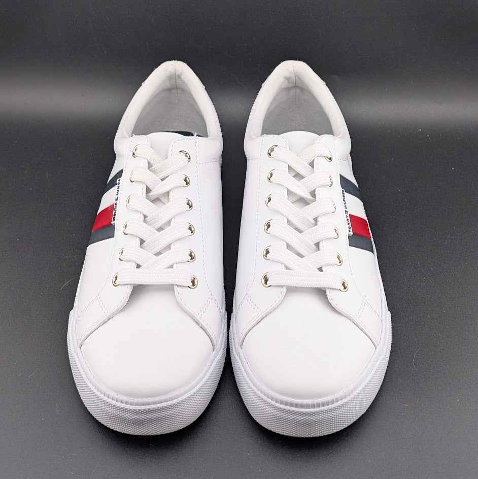 Tommy Hilfiger Womens Size 7.5 TWLIGHTZ White Synthetic Lifestyle Sneakers Shoes Tommy Hilfiger