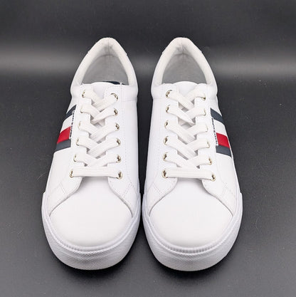 Tommy Hilfiger Womens Size 7.5 TWLIGHTZ White Synthetic Lifestyle Sneakers Shoes Tommy Hilfiger