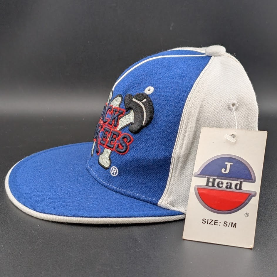 Black Yankees Negro Leagues Baseball Hat Blue/White J‑HEAD Size S/M J- Head