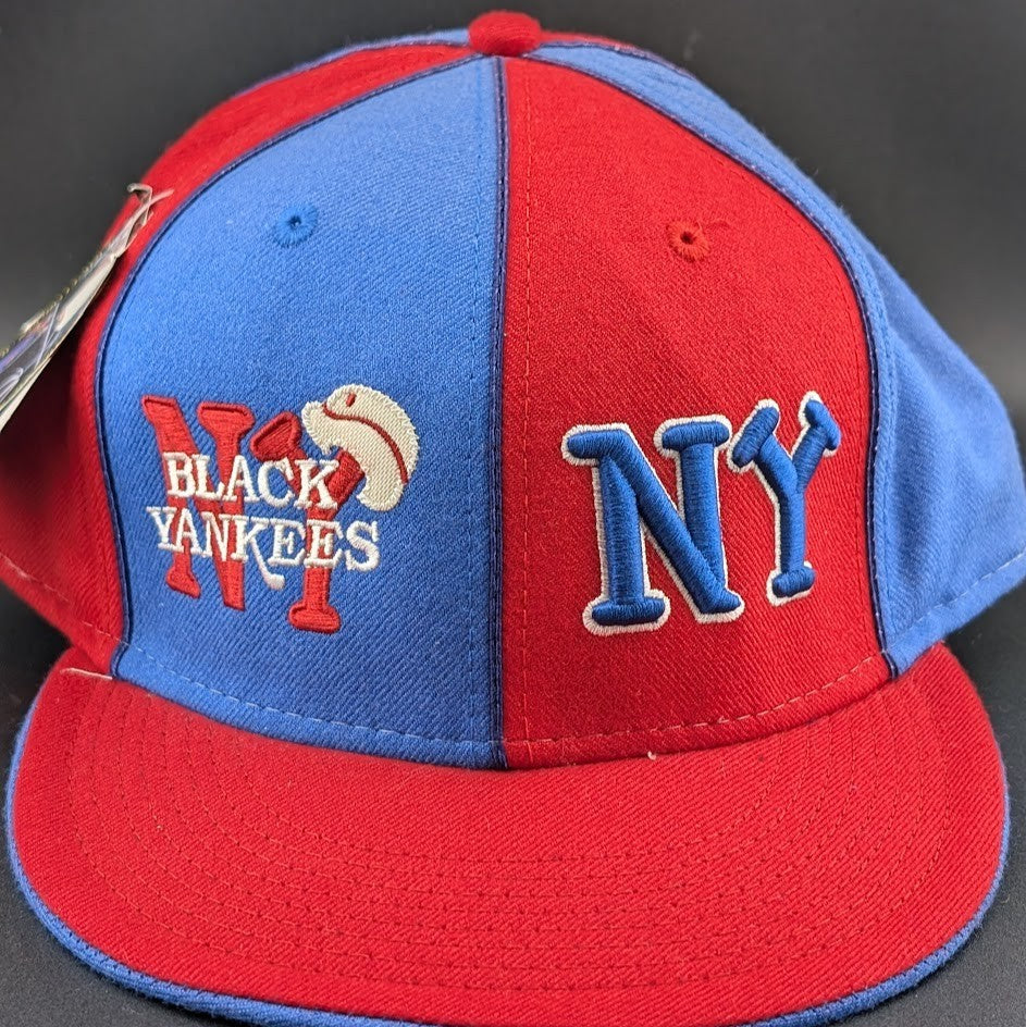 Black Yankees Negro Leagues Baseball Hat Red/Blue~Size 8 1/4~ 2XL Head BigBoy