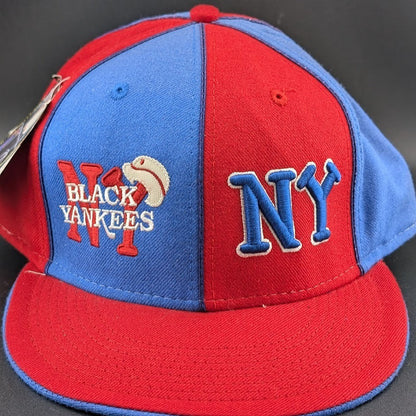 Black Yankees Negro Leagues Baseball Hat Red/Blue~Size 8 1/4~ 2XL Head BigBoy