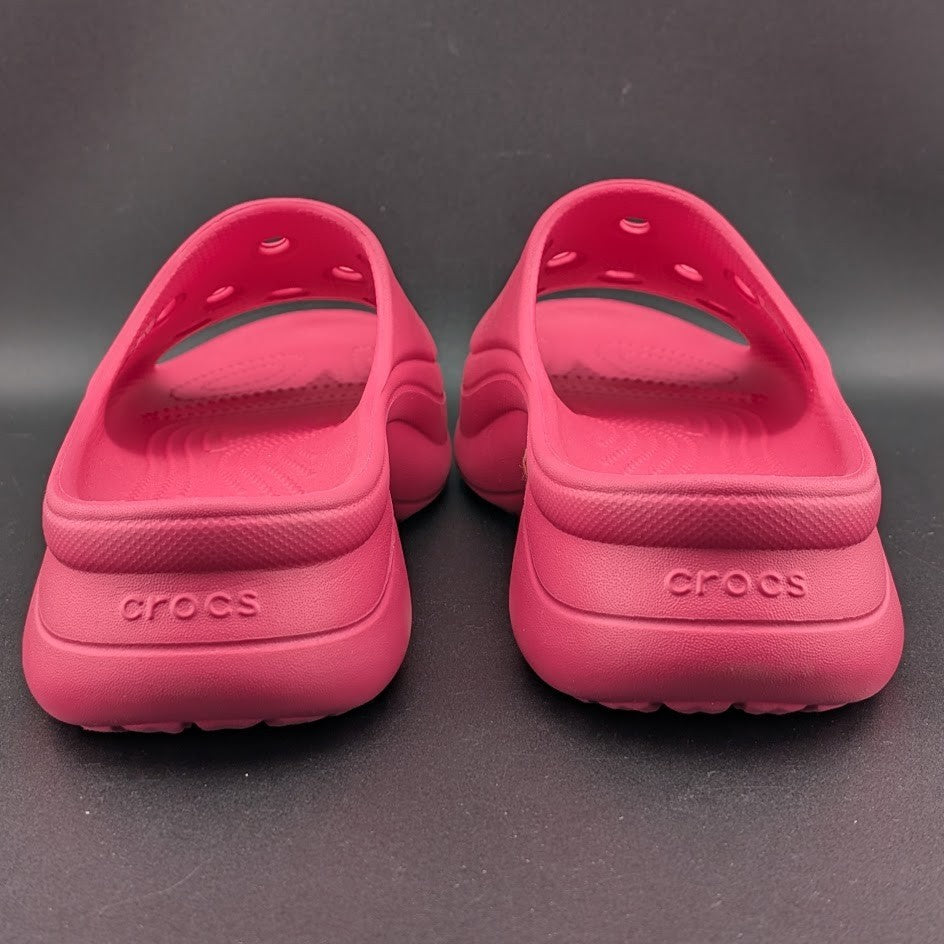 Crocs BAE Slides Slip On Platform Sandals/Slide DRAGON FRUIT PINK w Sz. 7 - NEW Crocs