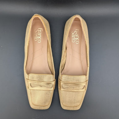 Franco Sarto Size 8 Tesica Metallic Penny Loafer w/ Square Toe Franco Sarto