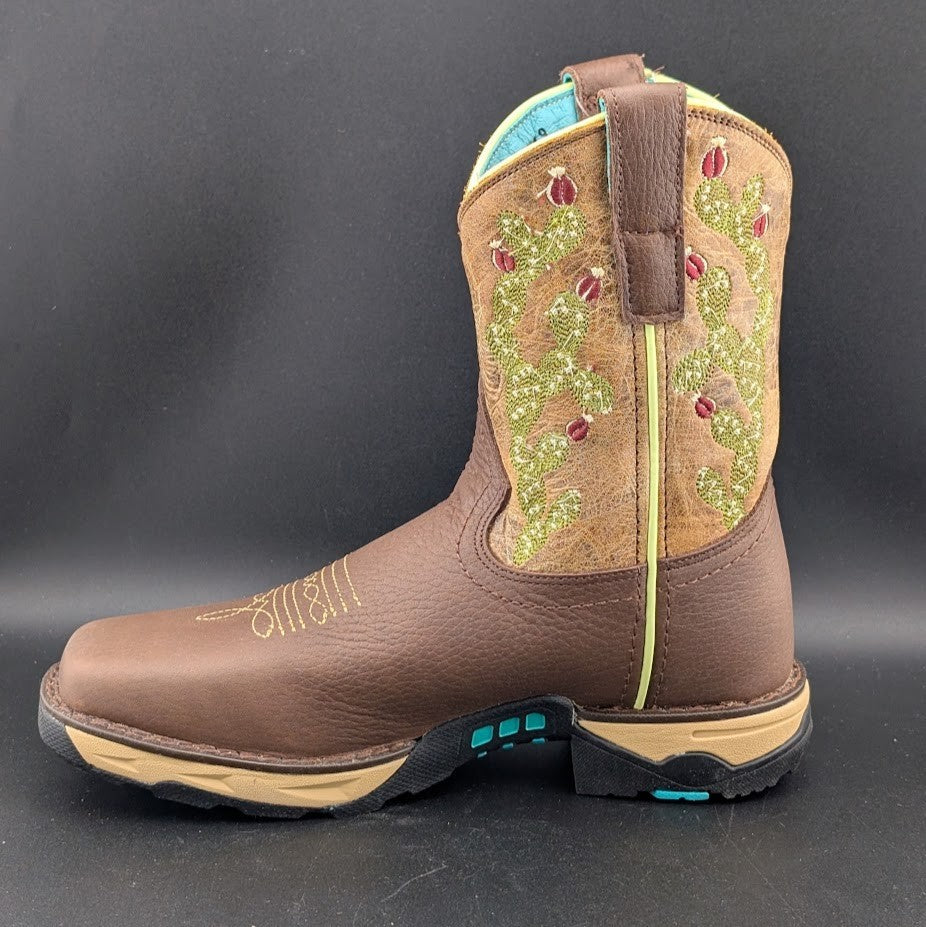 Corral Hydro Resist Safety Square Toe Western Work Boots Cactus Women's 6.5 Corral Boots