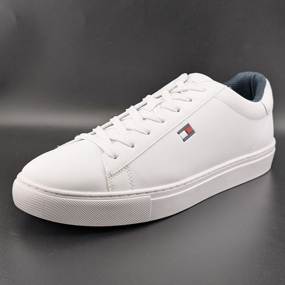 Tommy Hilfiger Men's Size 10M Brecon Cup Sole White Sneakers Tommy Hilfiger