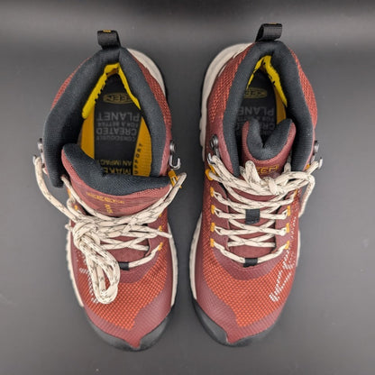 Keen NXIS Evo Mid WP Womens US 7 Andorra/Golden Yellow Hiking Shoes Keen