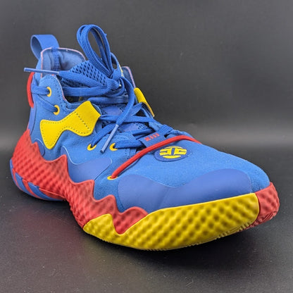 Men's adidas SM Harden Vol 6 Unisex Shoes Men Size 9, Color: Blue/Red/Yellow adidas