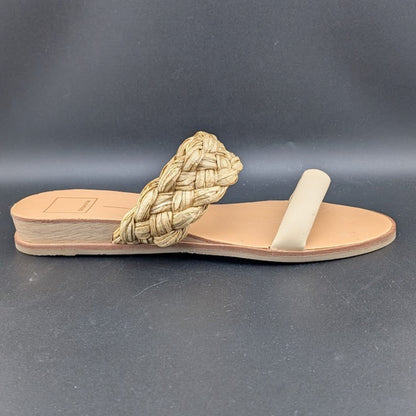 NEW DOLCE VITA Women's Size 9 Natural Raffia Slide/Sandals Dolce Vita