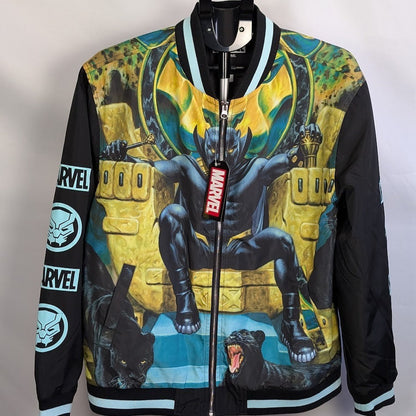 Black Panther Throne Adult Bomber Jacket Marvel/CULTUREFLY~Brand New~S or Med Marvel