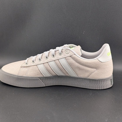 adidas Men's Daily 3.0 Men's Sz 9 Sneaker~Grey One Lucid Lemon Gray Sole NIB adidas