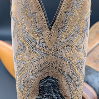 Tony Lama Tori Umber Full Quill Ostrich~Golden Brown 11" Womens Sz 10B TL5405 Tony Lama