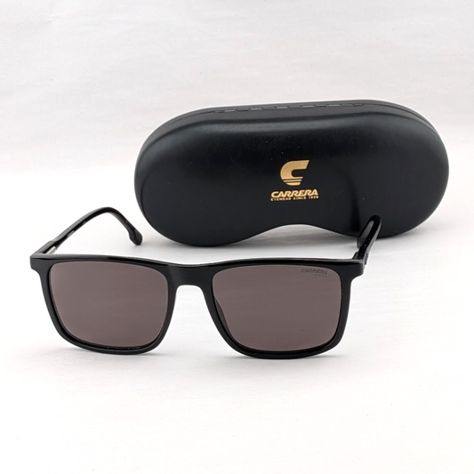 NEW Carrera 231/S 0807 IR Black Rim Grey Lens 55-18-145 Sunglasses w/ Case Carrera