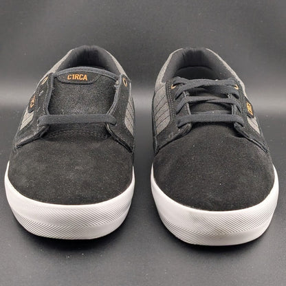 C1RCA Lancer Skate Shoes Mens 8.5/Wos 10 Black Grey Leather Low Sneakers NIB C1RCA
