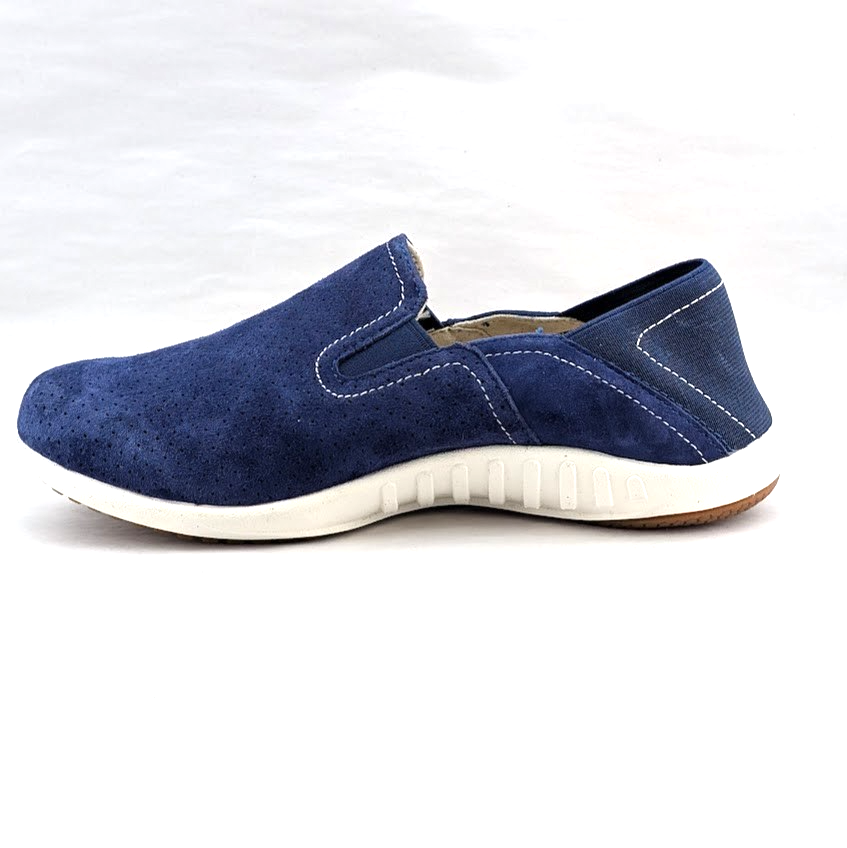 Spenco Brooklyn Women's US 6 Wide Navy Suede Convertible Slip-On Clogs Shoes Spenco