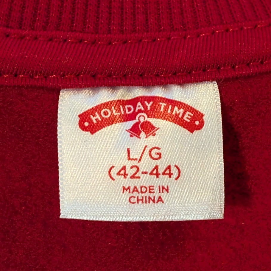 Gangster Wrapper Funny Xmas Santa LS Sweatshirt Unisex Large or 2XL Holiday Time