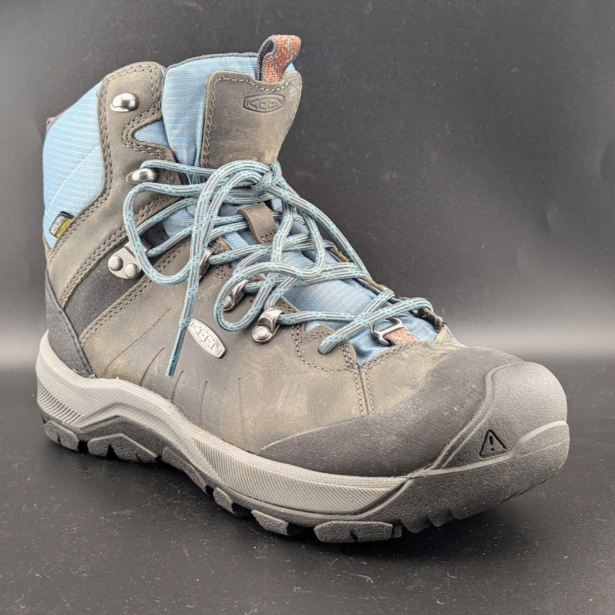 Keen Women's Size 8-Revel IV Mid Polar W Leather Hiking Boot-Grey/Slate 1023629 Keen