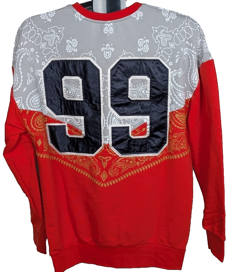 Plus Eighteen Sweatshirt~Jersey Size Large Relaxed Fit ~ New York 99 Plus Eighteen
