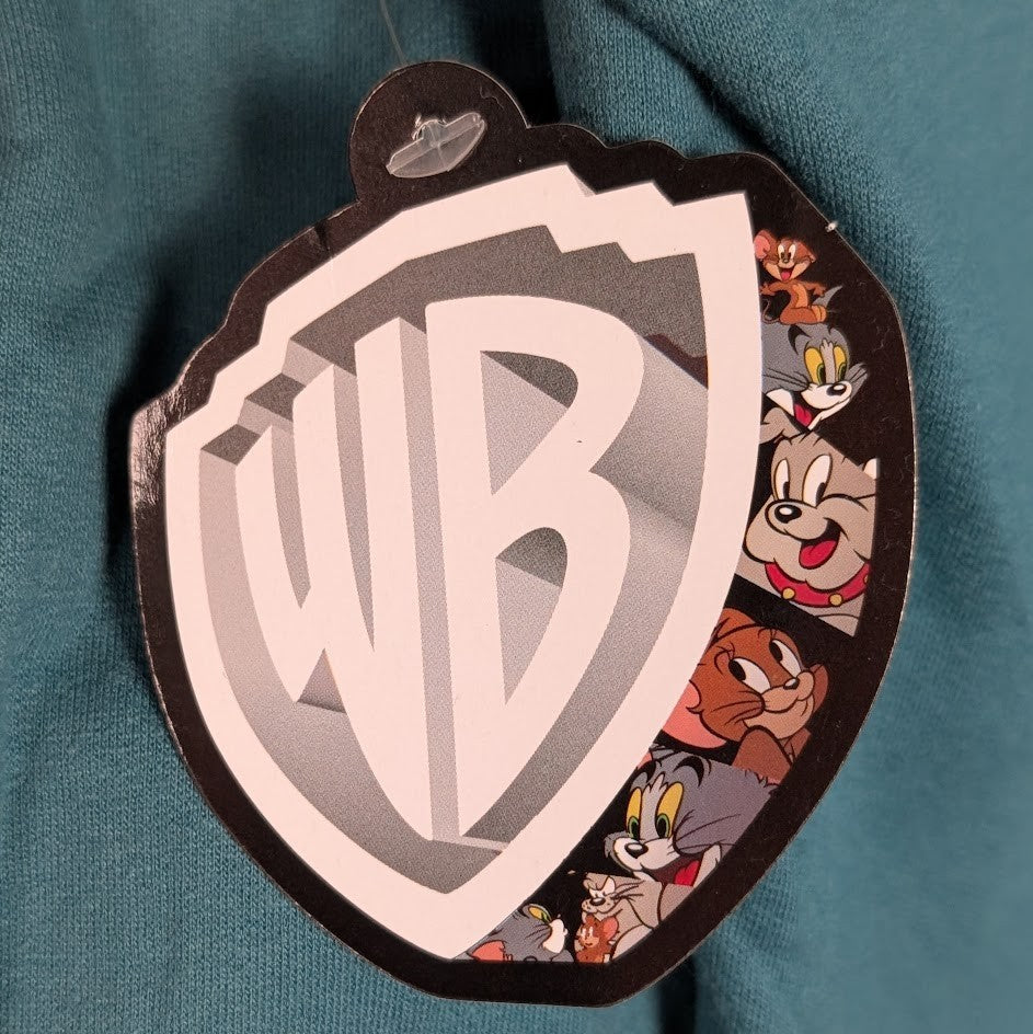 Tom and Jerry by Warner Bros WB Teal Hoodie Sweatshirt | Small Warner Bros.