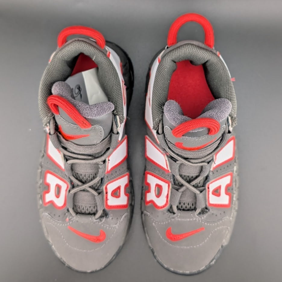 Nike Air More Uptempo Retro 10C GRAY/BLACK/WHITE/RED DH9722-200 Nike