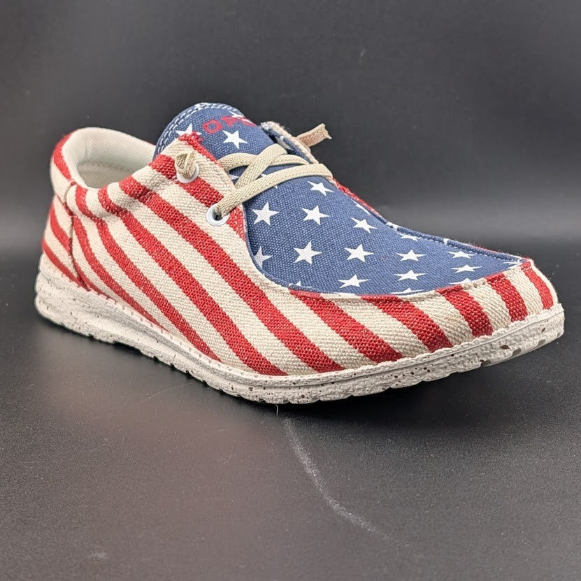 Celebrate USA 250💥 Roper Women's Sz 9 Hang Loose Slip-On Causal Shoes - Moc Toe Roper