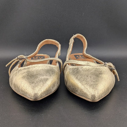 Dolce Vita Carder Size 8 or 10 Gold Crackle Slingback Flats Dolce Vita