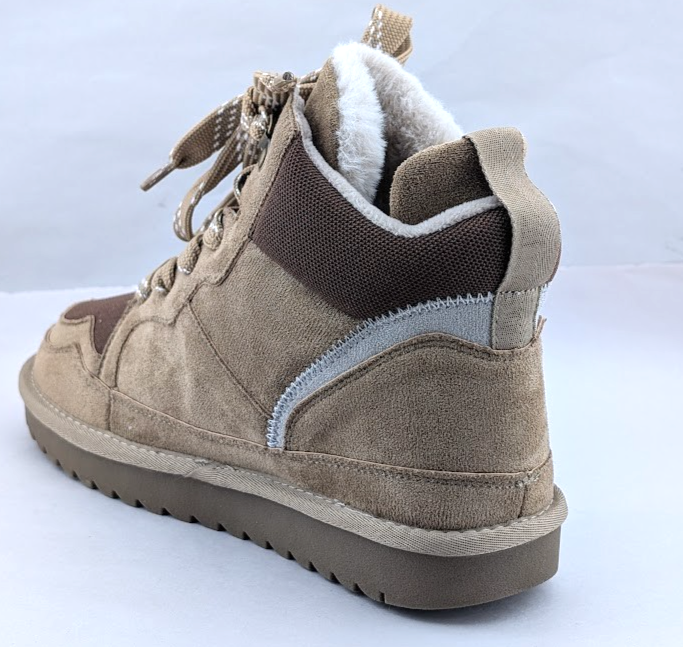 Robbin Girl Size 7.5 Melika Brown Faux Fur High Top Sneaker Booties Robbin Girl