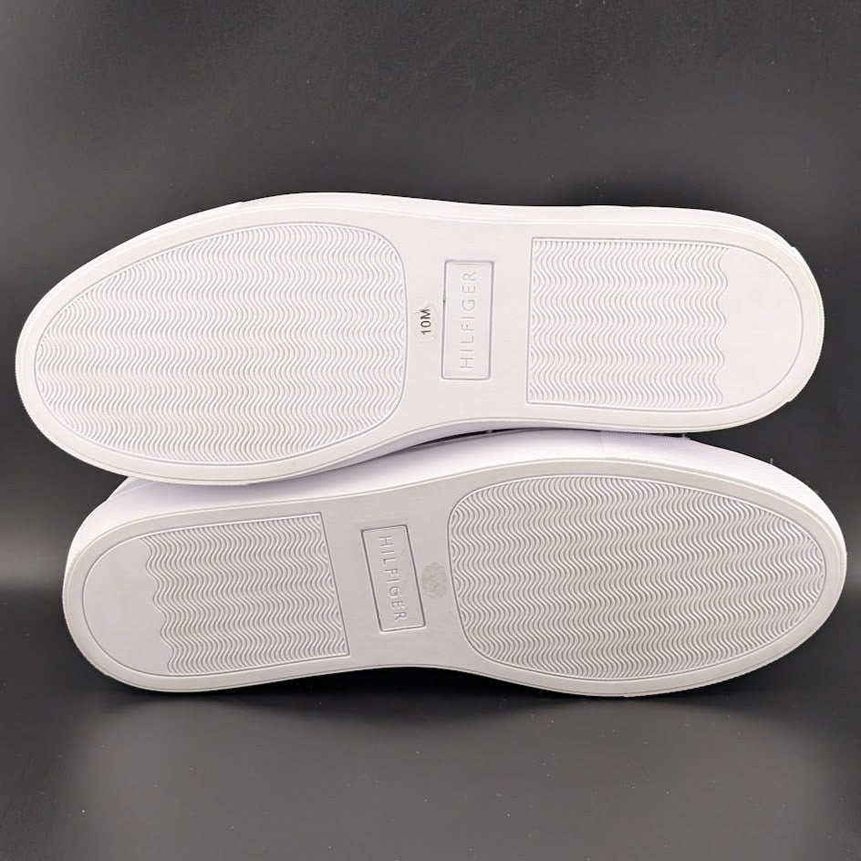 Tommy Hilfiger Men's Size 10M Brecon Cup Sole White Sneakers Tommy Hilfiger