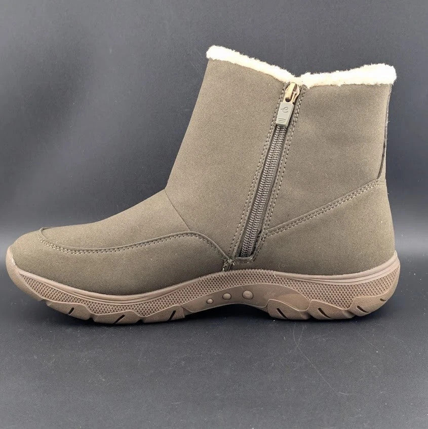 Easy Spirit Tyme2 Ankle Boot Women's 11M Taupe Water Repellent Lining Easy Spirit