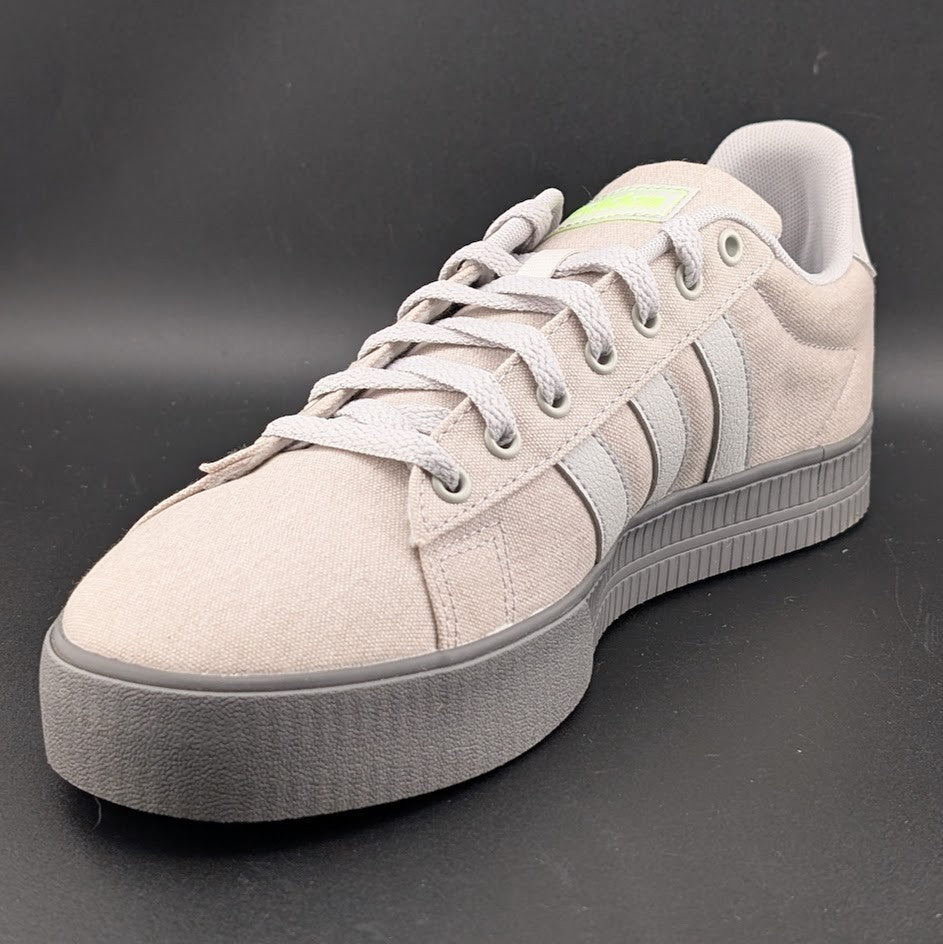 adidas Men's Daily 3.0 Men's Sz 9 Sneaker~Grey One Lucid Lemon Gray Sole NIB adidas