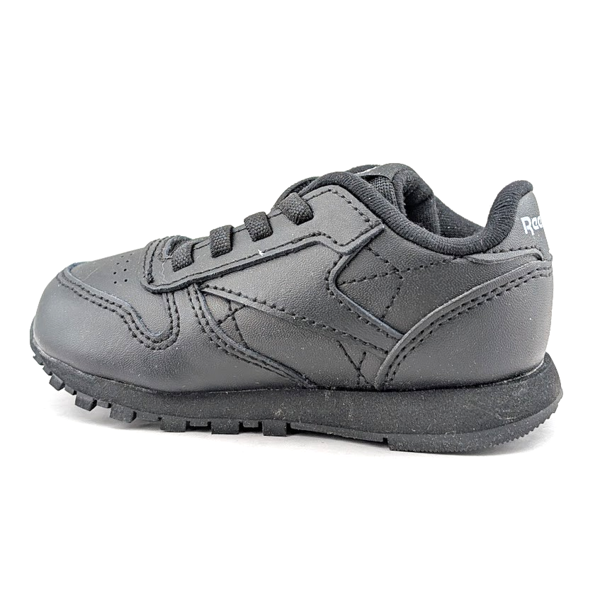 Reebok CL Leather Unisex Infant/Toddler Shoes Size 5 ~ Black Reebok