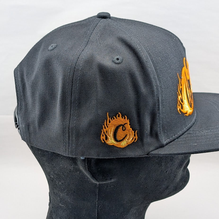 🔥Cookies Black Snapback Hat ~ One Size ~ World on Fire🔥Embroidered *FREE SHIP* Cookies Sf