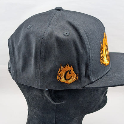 🔥Cookies Black Snapback Hat ~ One Size ~ World on Fire🔥Embroidered *FREE SHIP* Cookies Sf