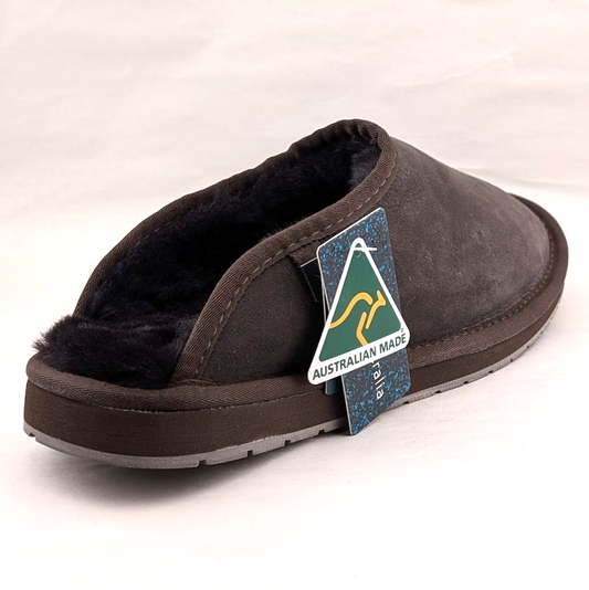 Emu Australia Men's Platinum Esperance Chocolate Slippers Men's Sz 9 / Wo's Sz10 EMU Australia