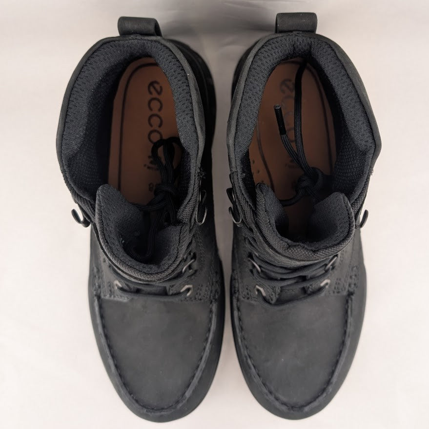 ECCO TRACK 25 Women Size 7-7.5/EU 38 Waterproof Plain Toe Boots Rold Mid GTX ECCO