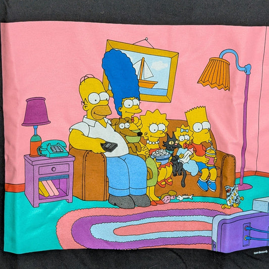 Meet the Simpsons Size XXL 100% Cotton SS T-Shirt Black NWOT 20th Television