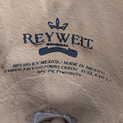 Men's Size 10 Rodeo Cowboy Boots Leather Hibrido Suela Tacoma Cuero Bota Vaquera REYWELT