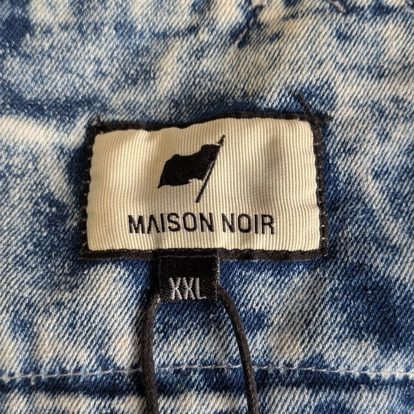 Maison Noir Fashion Denim Hand Painted Skull Jacket Men’s Sz XXL NEW w/ Tags Maison Noir
