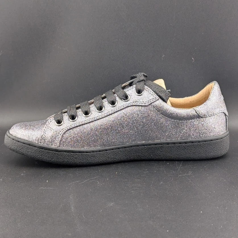 Ugg Sizes 6.5/8.5 Milo Glitter Gunmetal Lace Up Tennis Sneaker 1100213*FREE SHIP UGG