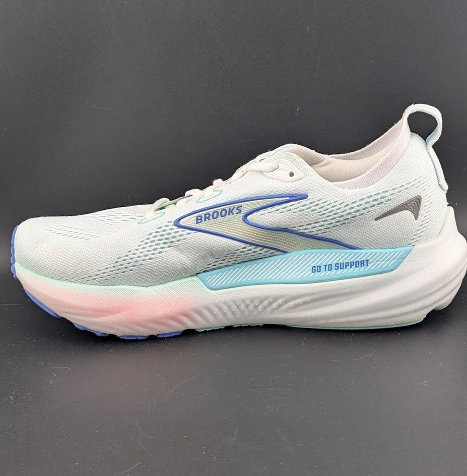 Brooks Women's 10.5 Glycerin GTS 22 Athletic Sneaker White/Limpet/Amparo $175.00 Brooks